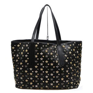 Jimmy Choo Pimlico L Star Studded Leather Tote Black
